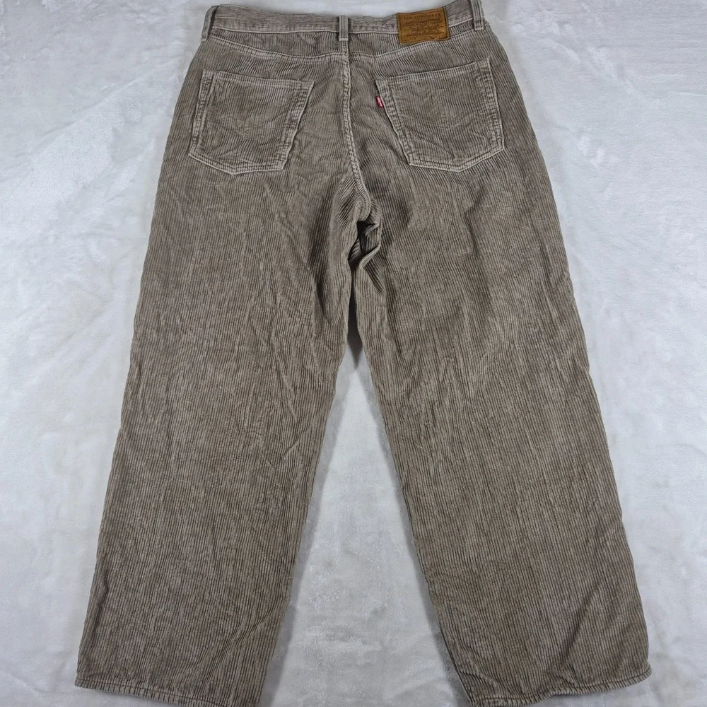 Levi's Premium 578 Baggy Corduroy Pants Men's 33x30 Brown Relaxed Casual Comfort
